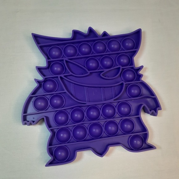 Purple Pikachu Pop it Sensory Fidget Toy 6x6 - Picture 2 of 4